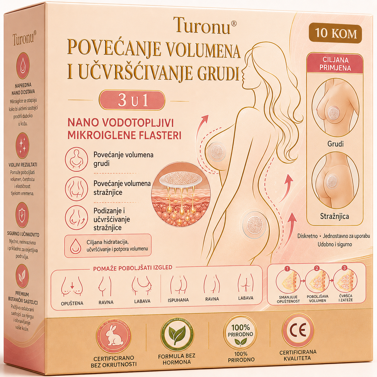 Turonu® 💥 Ciljani napredni nano-mikroigličasti flaster za poboljšanje izgleda grudi🍀1️⃣